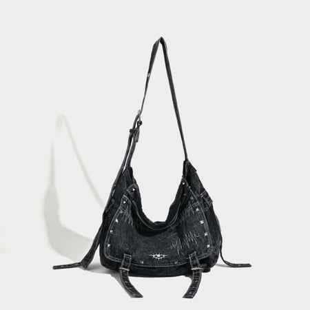 washed jean messenger