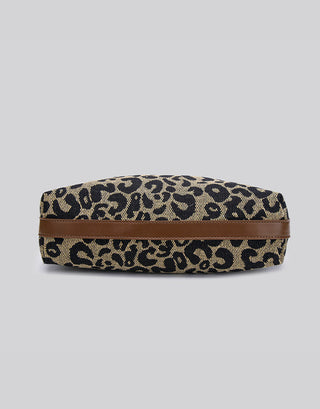 leopard canvas tote