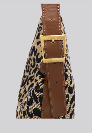 leopard canvas tote