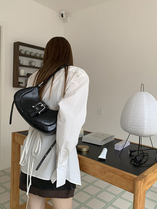 crescent underarm bag