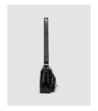 black motorcycle bag
