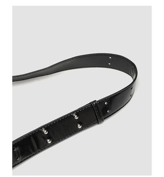 black motorcycle bag