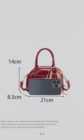 red wedding bag