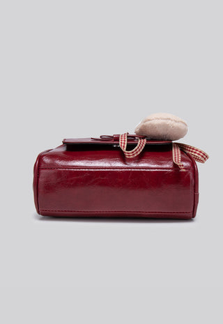 red wedding bag