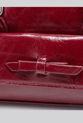 red wedding bag