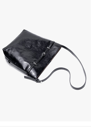 black bucket bag