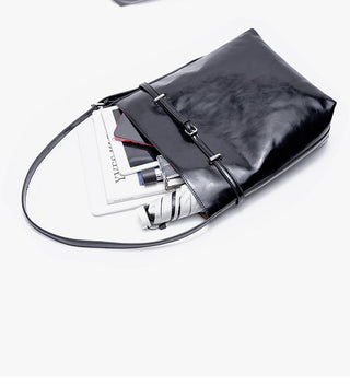 black bucket bag