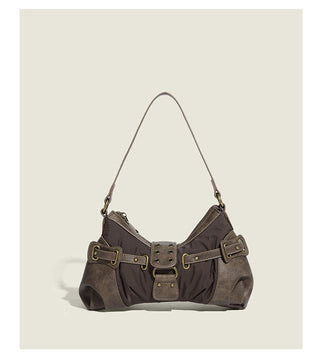 brown crescent bag