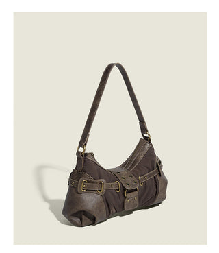 brown crescent bag