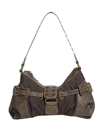 brown crescent bag