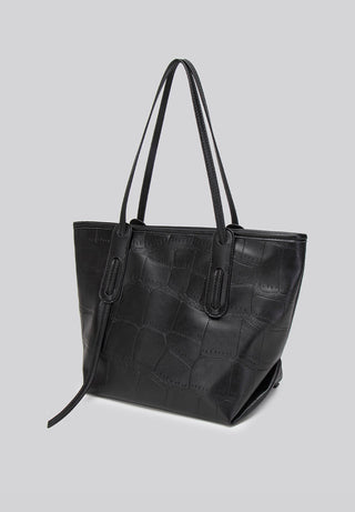 crocodile commuter tote