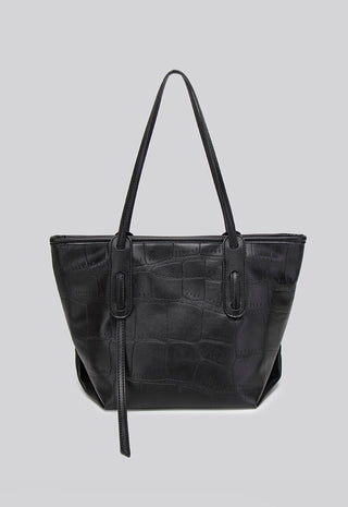 crocodile commuter tote