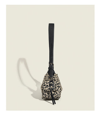 leopard baguette bag
