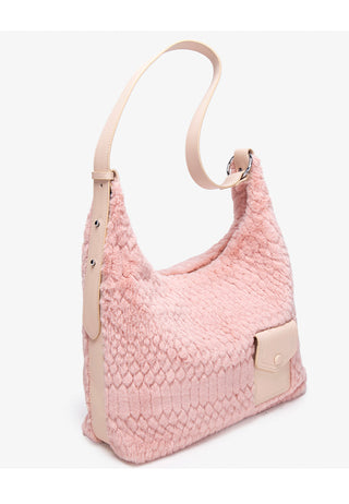 plush underarm tote
