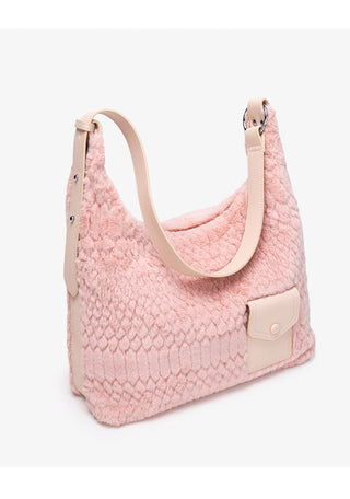 plush underarm tote