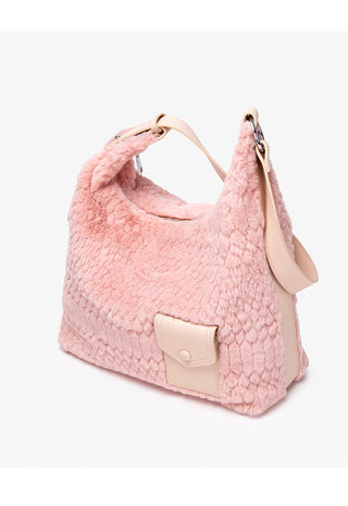 plush underarm tote