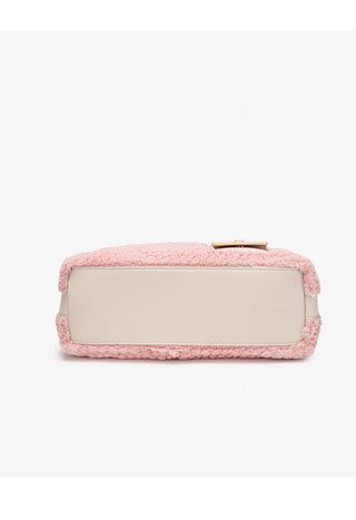 plush underarm tote