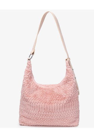 plush underarm tote