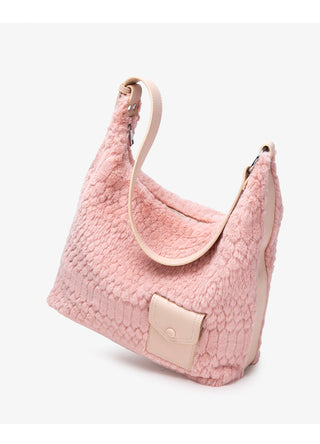 plush underarm tote