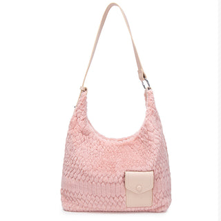 plush underarm tote