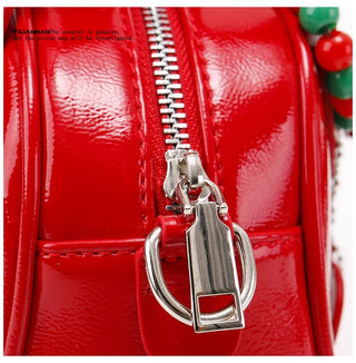 red bridal bag