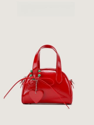 red bridal bag