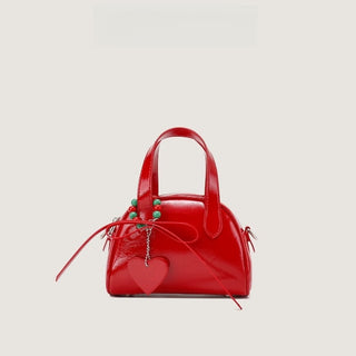 red bridal bag