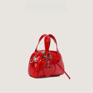 red bridal bag
