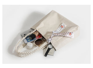 woven belt tote