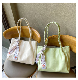 woven belt tote