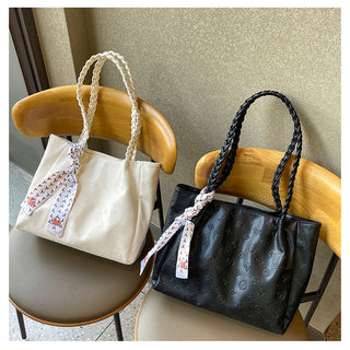 woven belt tote