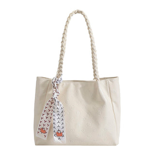 woven belt tote