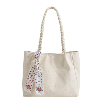 woven belt tote