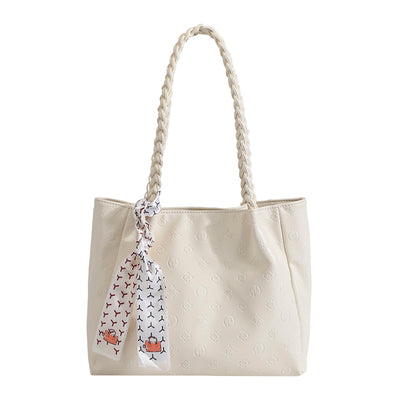 woven belt tote