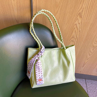 woven belt tote