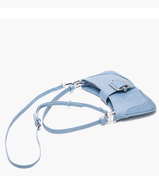 blue retro lock bag