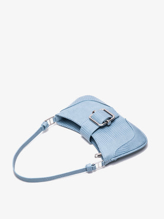 blue retro lock bag
