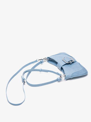 blue retro lock bag