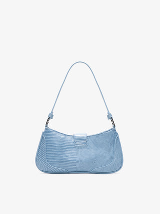 blue retro lock bag