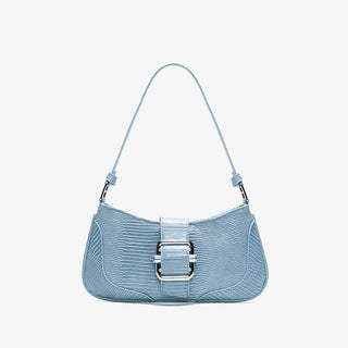 blue retro lock bag