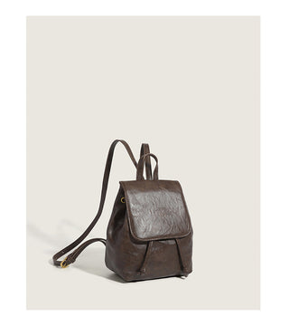 brown retro backpack