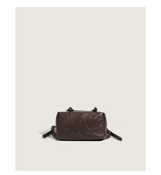 brown retro backpack