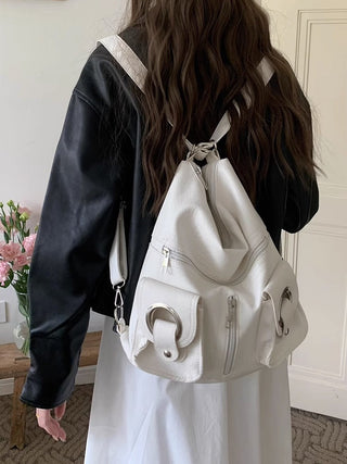 zipper pocket backpack