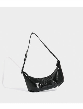 pleated croissant bag