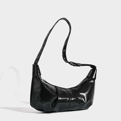 pleated croissant bag