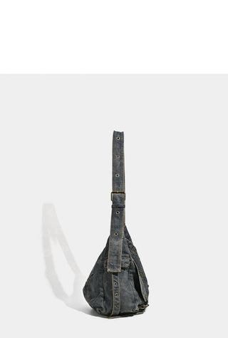 washed denim tote
