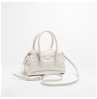 fur square bag