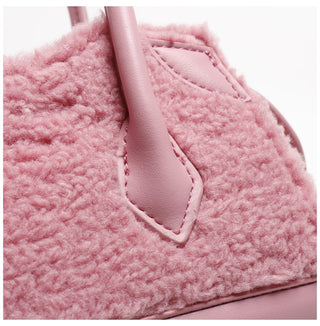 fur square bag
