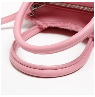 fur square bag
