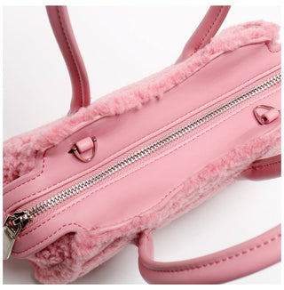 fur square bag